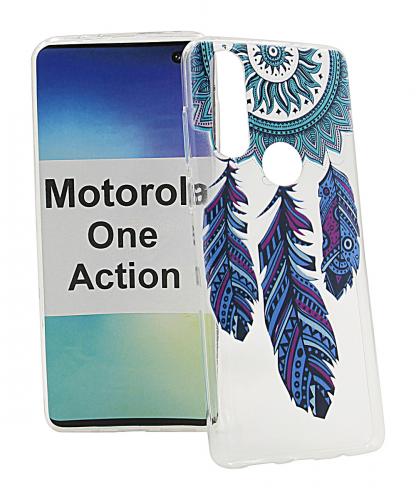 TPU Designdeksel Motorola One Action