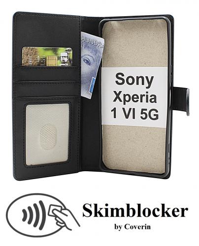 Skimblocker Sony Xperia 1 VI 5G Magnet Lommebok Deksel