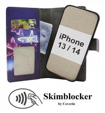 Skimblocker iPhone 13 / 14 Magnet Lommebok Deksel Design