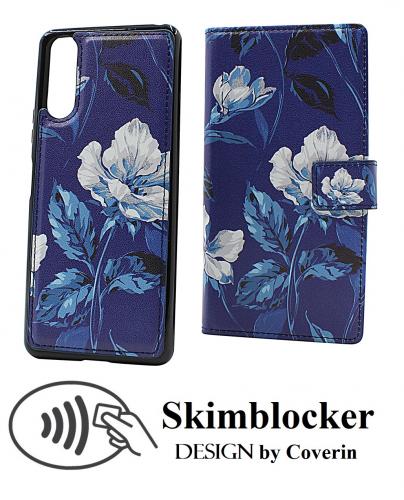 Skimblocker Sony Xperia 10 II Magnet Lommebok Deksel Design