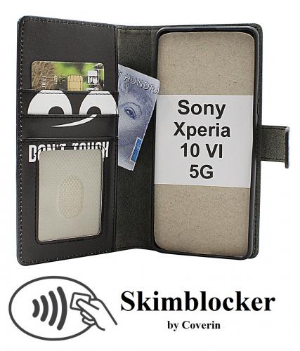 Skimblocker Sony Xperia 10 VI 5G Magnet Lommebok Deksel Design