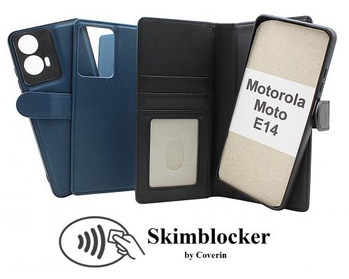 Skimblocker Motorola Moto E14 Magnet Lommebok Deksel