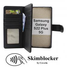 Skimblocker Samsung Galaxy S22 Plus 5G XL Lommebok Deksel