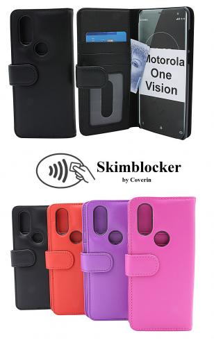 Skimblocker Lommebok-etui Motorola One Vision