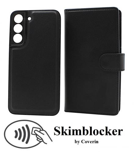 Skimblocker Samsung Galaxy S22 5G Magnet Lommebok Deksel