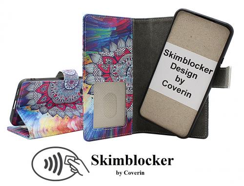 Skimblocker Samsung Galaxy S22 5G Magnet Lommebok Deksel Design