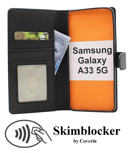 Skimblocker Samsung Galaxy A33 5G Lommebok Deksel