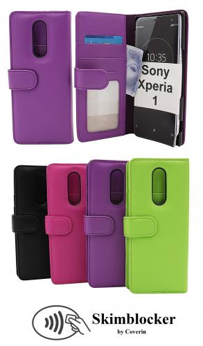 Skimblocker Lommebok-etui Sony Xperia 1 (J9110)