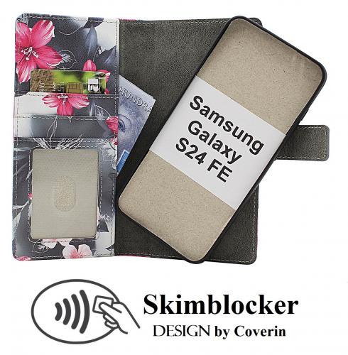 Skimblocker Samsung Galaxy S24 FE Magnet Lommebok Deksel Design