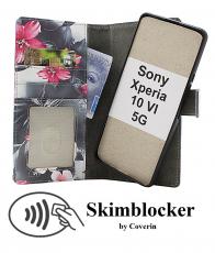 Skimblocker Sony Xperia 10 VI 5G Magnet Lommebok Deksel Design