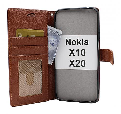 New Standcase Wallet Nokia X10 / Nokia X20