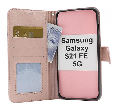 Flower Standcase Wallet Samsung Galaxy S21 FE 5G (SM-G990B)