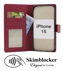 Skimblocker iPhone 15 Lommebok Deksel