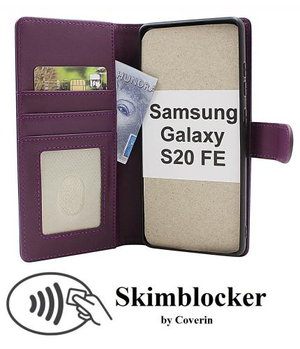 Skimblocker Samsung Galaxy S20 FE 5G Magnet Lommebok Deksel