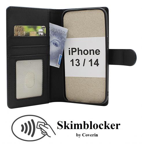 Skimblocker iPhone 13 / 14 Magnet Lommebok Deksel