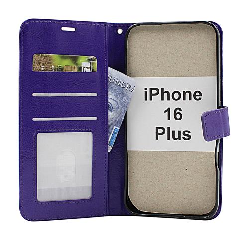 Crazy Horse iPhone 16 Plus Lommebok Deksel