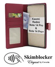 Skimblocker Xiaomi Redmi Note 14 Pro / 14 Pro+ Lommebok Deksel
