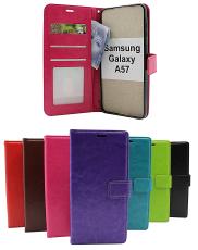 Crazy Horse Samsung Galaxy A57 5G Lommebok Deksel