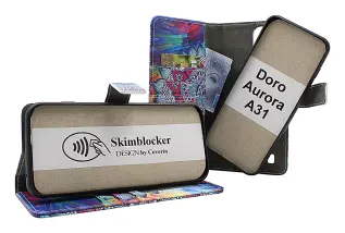 Skimblocker Doro Aurora A31 Magnet Lommebok Deksel Design