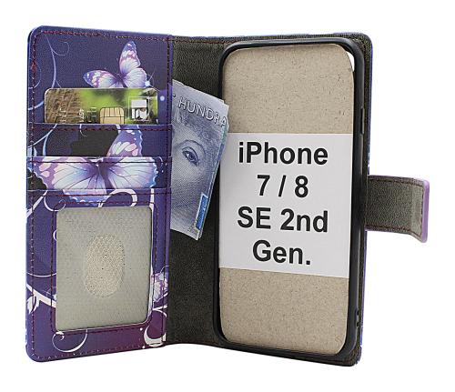 Skimblocker iPhone 7/8/SE 2nd/3rd Gen Lommebok Deksel Design