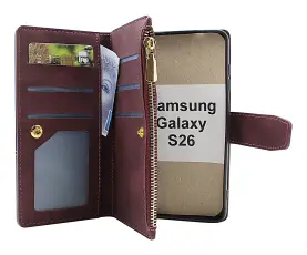 XL Samsung Galaxy S26 Luksus Lommebok Deksel