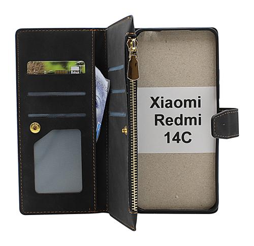 XL Xiaomi Redmi 14C Luksus Lommebok Deksel