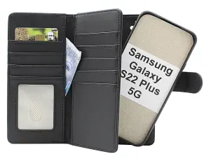 Skimblocker Samsung Galaxy S22 Plus 5G XL Magnet Lommebok Deksel