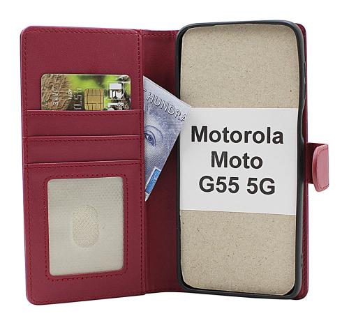 Skimblocker Motorola Moto G55 5G Lommebok Deksel