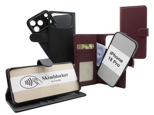 Skimblocker iPhone 18 Pro Magnet Lommebok Deksel