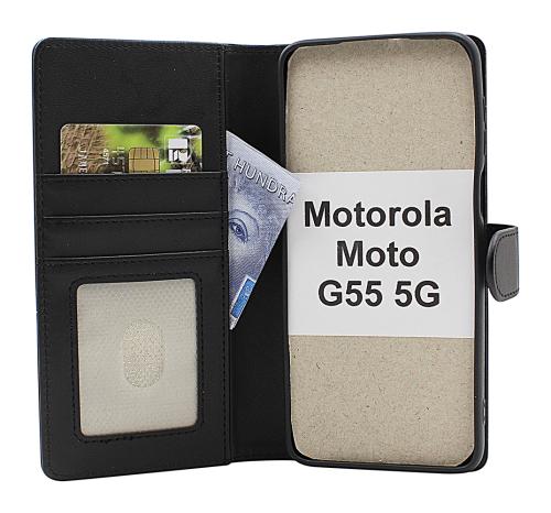 Skimblocker Motorola Moto G55 5G Lommebok Deksel