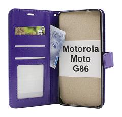 Crazy Horse Motorola Moto G86 / G86 Power Lommebok Deksel