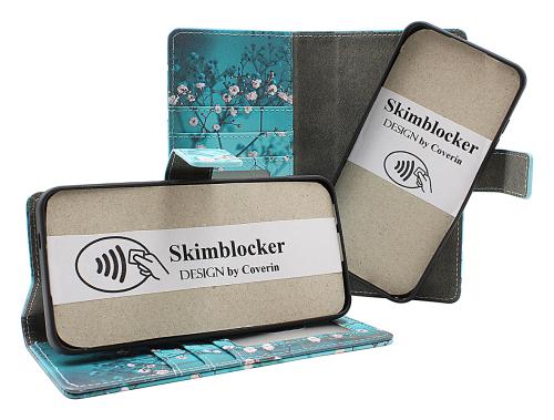 Skimblocker Samsung Galaxy S24 5G Magnet Lommebok Deksel Design