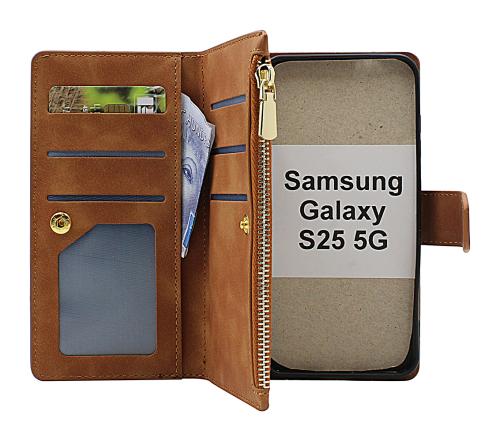 XL Samsung Galaxy S25 Luksus Lommebok Deksel