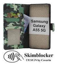 Skimblocker Samsung Galaxy A55 5G Lommebok Deksel Design