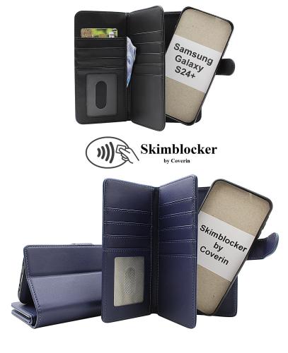 Skimblocker Samsung Galaxy S24 Plus 5G XL Magnet Lommebok Deksel