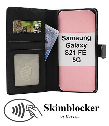 Skimblocker Samsung Galaxy S21 FE 5G Lommebok Deksel