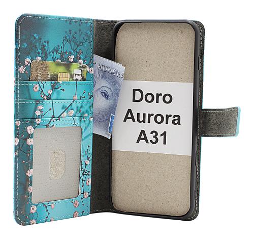 Skimblocker Doro Aurora A31 Lommebok Deksel Design
