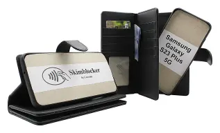 Skimblocker Samsung Galaxy S23 Plus 5G XL Magnet Lommebok Deksel