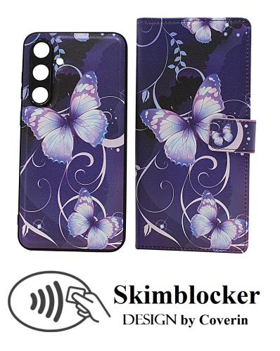 Skimblocker Samsung Galaxy S24 FE Magnet Lommebok Deksel Design