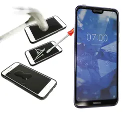 Full Frame Skjermbeskyttelse av glass Nokia 7.1