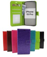 Crazy Horse iPhone 18 Pro Lommebok Deksel