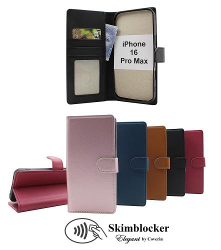 Skimblocker iPhone 16 Pro Max Lommebok Deksel