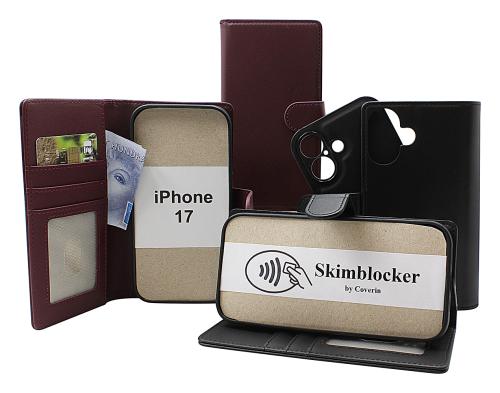 Skimblocker iPhone 17 Magnet Lommebok Deksel