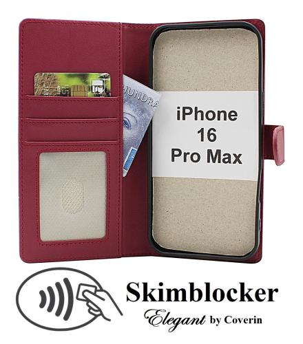 Skimblocker iPhone 16 Pro Max Lommebok Deksel