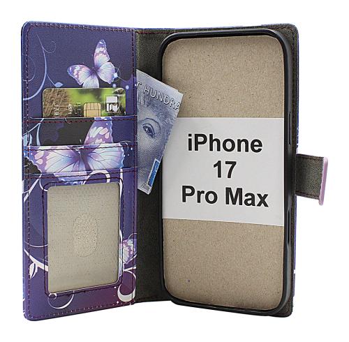 Skimblocker iPhone 17 Pro Max Magnet Lommebok Deksel Design