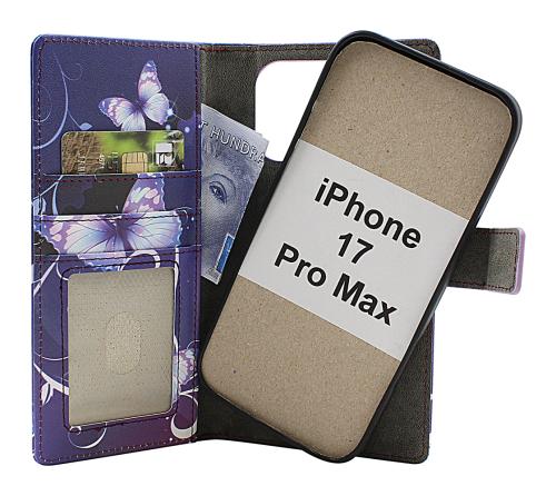 Skimblocker iPhone 17 Pro Max Magnet Lommebok Deksel Design