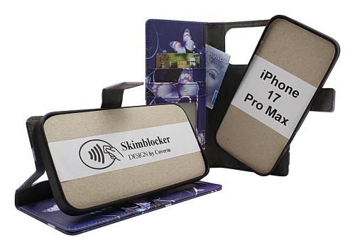 Skimblocker iPhone 17 Pro Max Magnet Lommebok Deksel Design