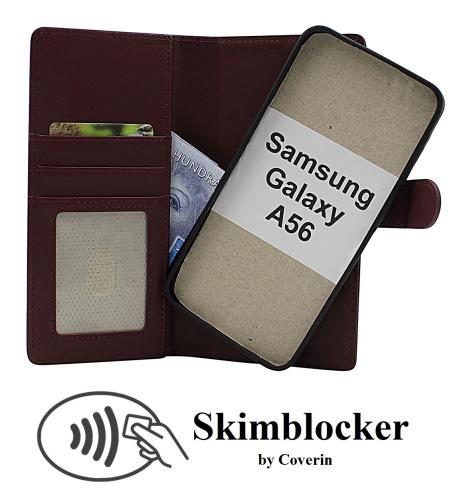 Skimblocker Samsung Galaxy A56 Magnet Lommebok Deksel