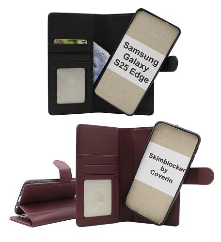 Skimblocker Samsung Galaxy S25 Edge Magnet Lommebok Deksel