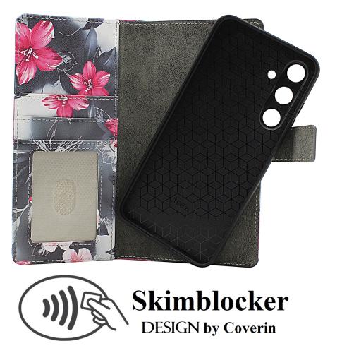 Skimblocker Samsung Galaxy S24 FE Magnet Lommebok Deksel Design